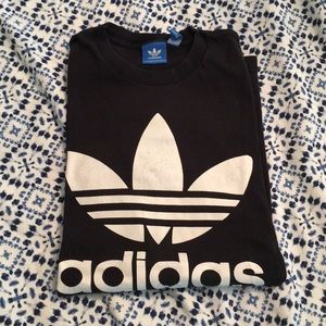 Black adidas tee